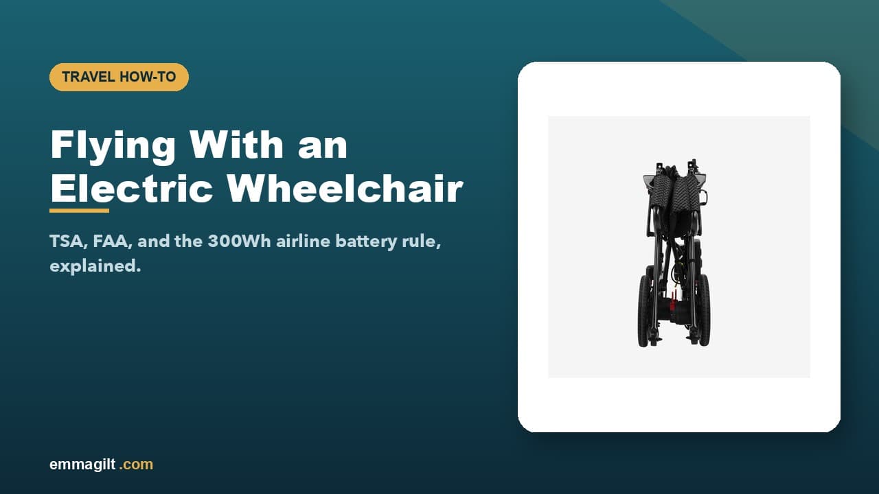 How to Travel by Plane With an Electric Wheelchair (2026 Guide)